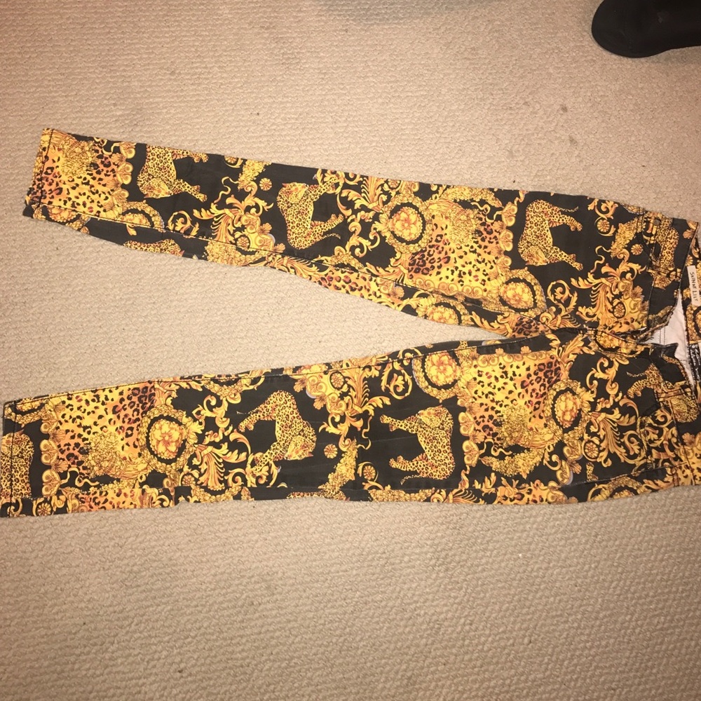 Lion printed pants
